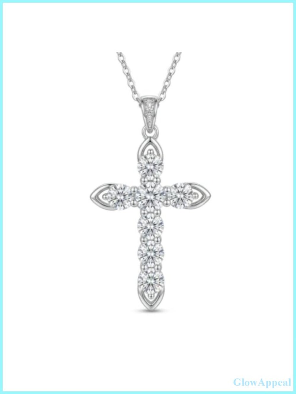 18k Gold Plated Cross Necklace Cubic Zirconia Pendant Christian Faith Jewelry